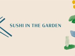 Sushi in the garden